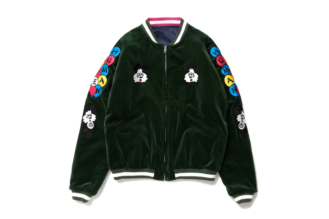 Pre-owned Human Made X Verdy Vick Yokosuka Reversible Jacket Green
