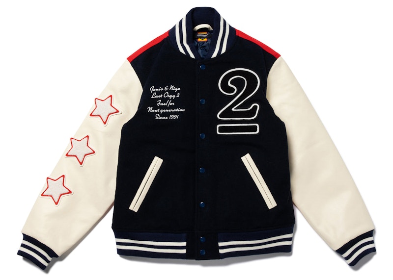 Human Made x Verdy x Undercover Last Orgy 2 Osaka Shinsaibashi Exclusive  Varsity Jacket Navy Red