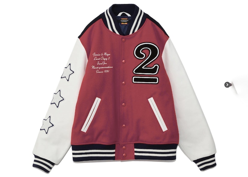 Human Made x Verdy x Undercover Last Orgy 2 Osaka Shinsaibashi Exclusive  Varsity Jacket Red Navy