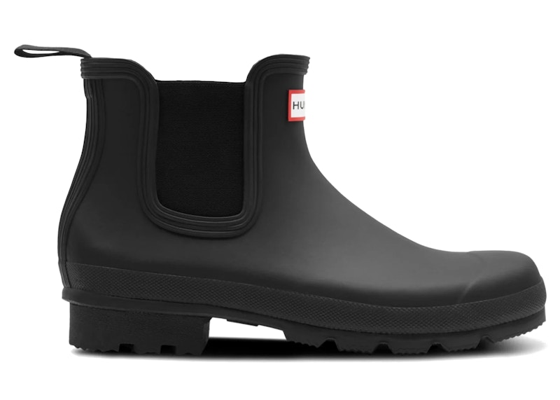 Pre-owned Hunter Men's Original Chelsea Boots Sneakers In Black