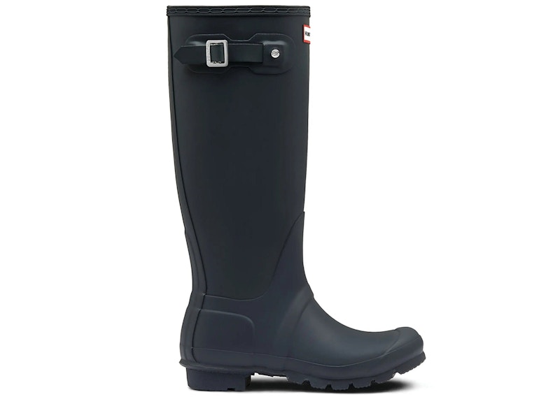 Pre-owned Hunter Tall Rain Boots (women's) Sneakers In Navy Blue