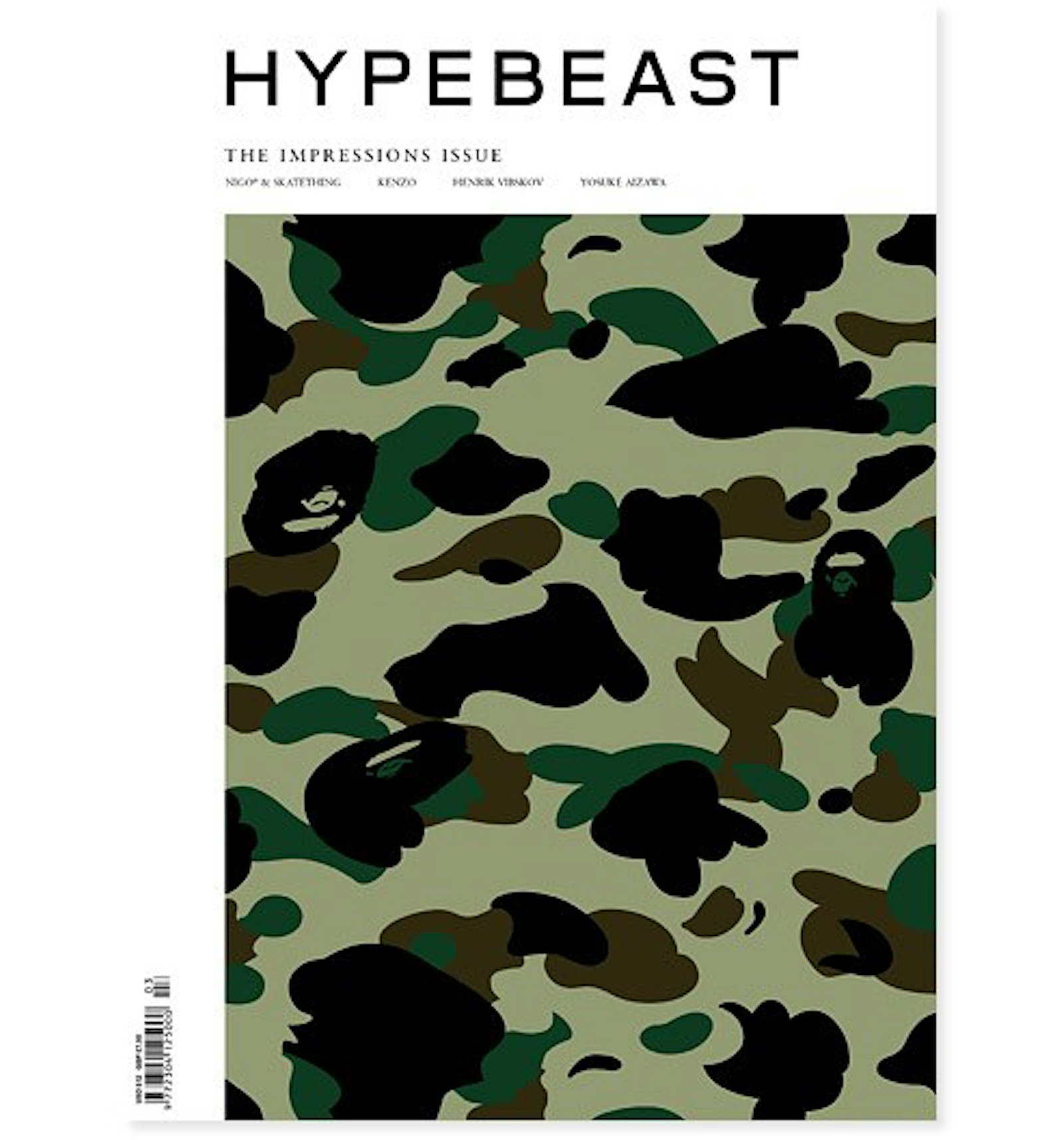 Hypebeast Magazine Issue 3: The Impressions Issue - Bape Cover