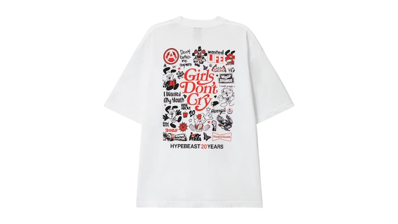 Pre-owned Hypebeast Men's  X Verdy 20th Anniversary T-shirt In White