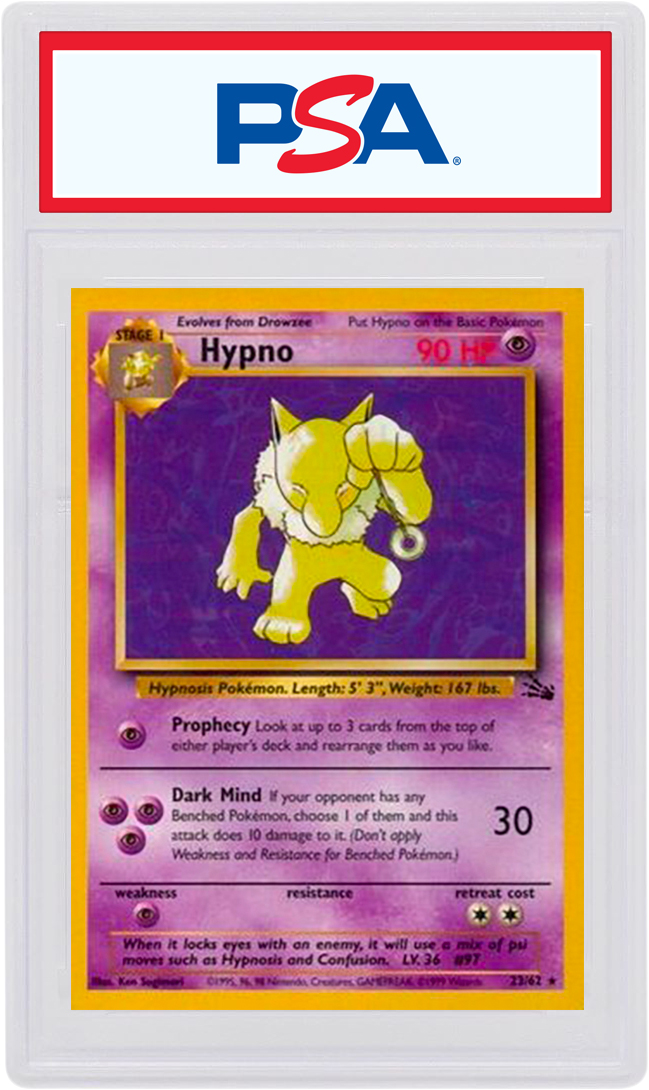 Hypno-Holo 1999 Pokemon TCG Fossil #8/62 - 1999 - US