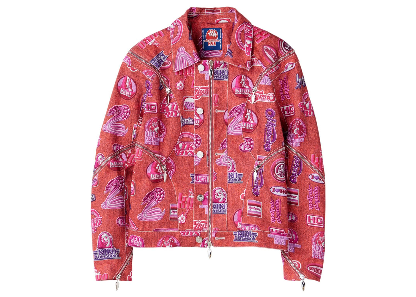 Hysteric Glamour x Kiko Kostadinov Women's Zip Moto Jacket Pink 