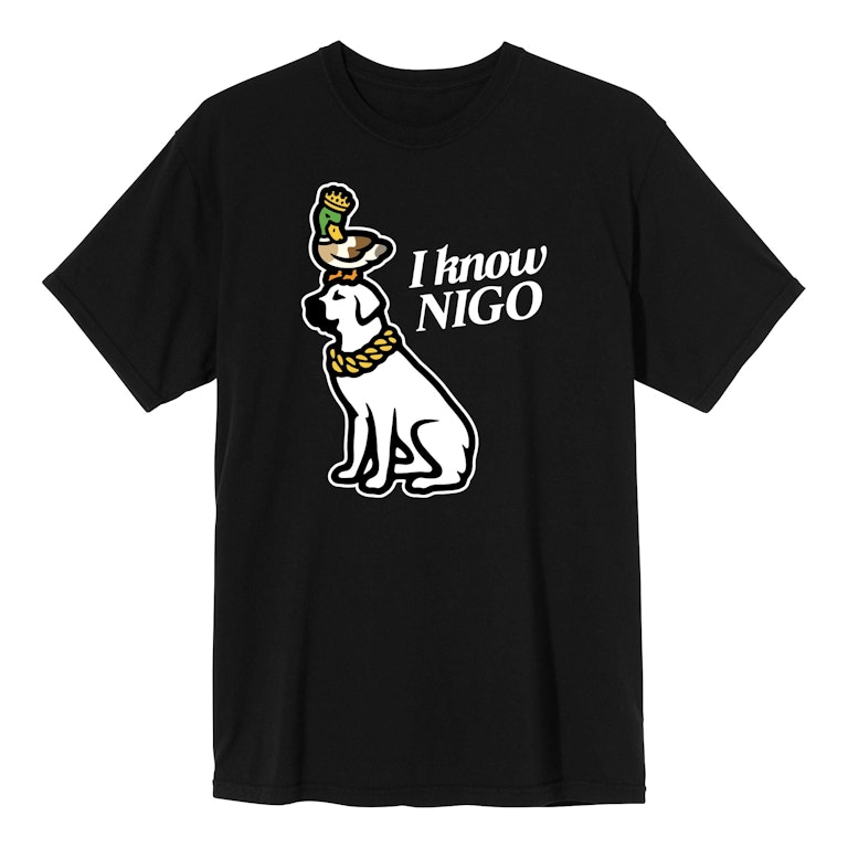 Pre-owned I Know Nigo Dog (ny Pop Up) T-shirt Black