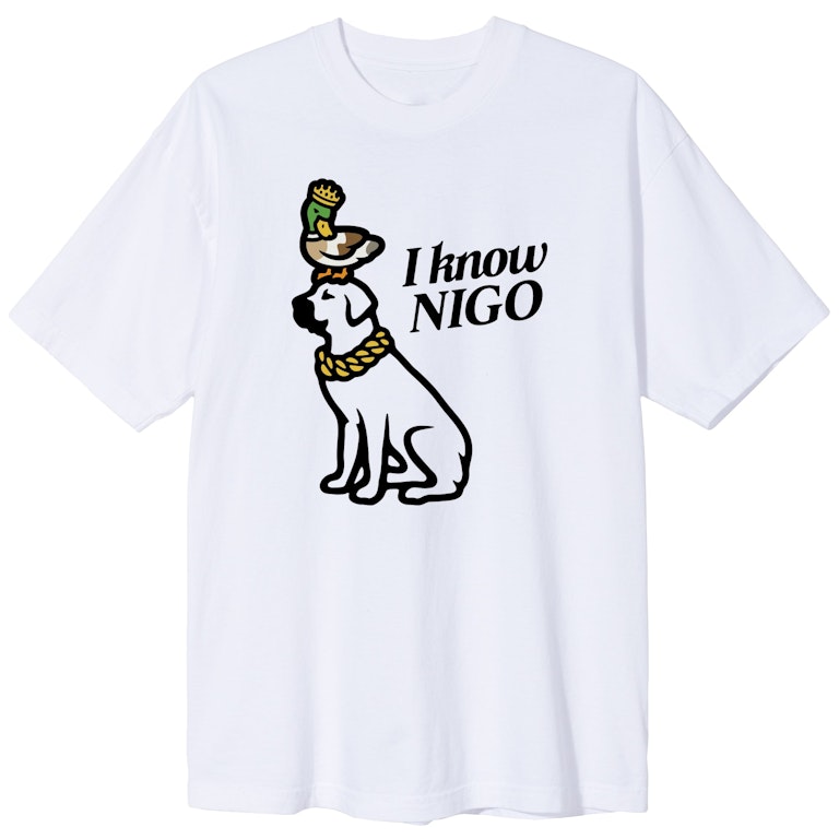 Pre-owned I Know Nigo Dog (ny Pop Up) T-shirt White