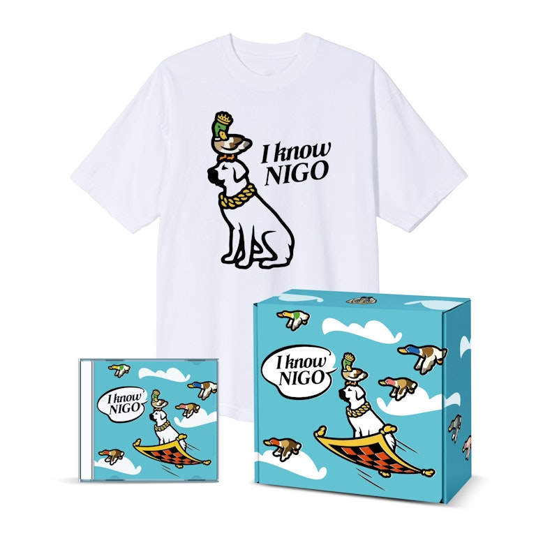 Pre-owned I Know Nigo T-shirt And Cd Box Set 1 White
