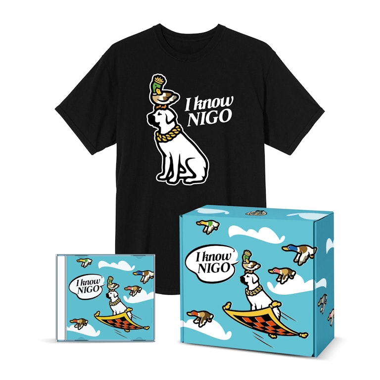 Pre-owned I Know Nigo T-shirt And Cd Box Set 2 Black