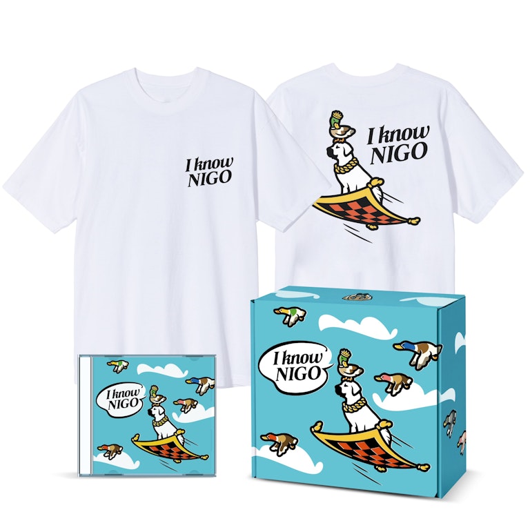 Pre-owned I Know Nigo T-shirt And Cd Box Set 3 White
