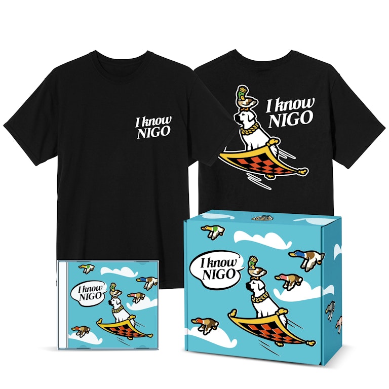 Pre-owned I Know Nigo T-shirt And Cd Box Set 4 Black