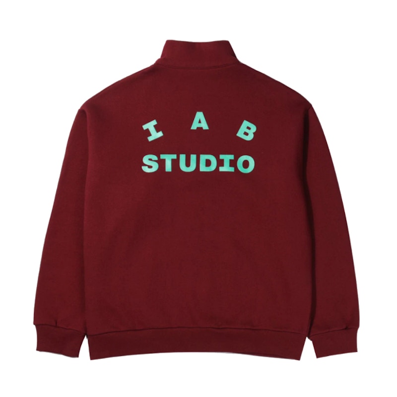 IAB Studio Half Zip Up Pullover Maroon