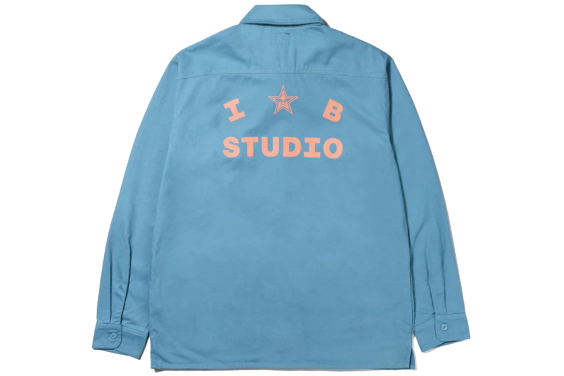 IAB Studio x Obey Bold Shirt Jacket Blue