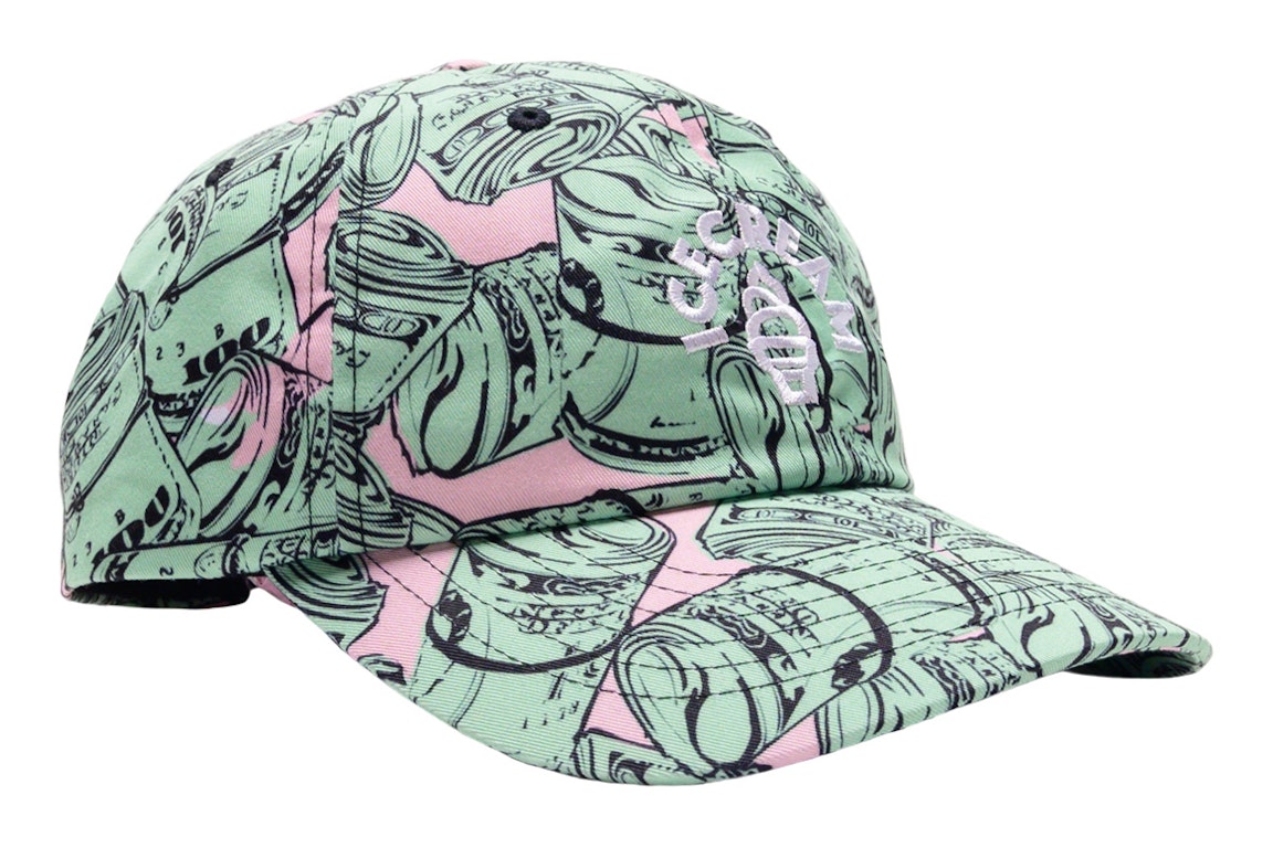 Pre-owned Ice Cream Bands Dad Cap Green/rose Smoke