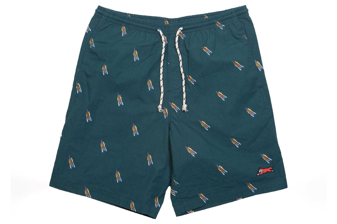Pre-owned Ice Cream Birch Shorts Green/deep Teal