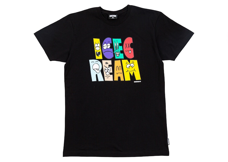Ice Cream Characters Tee Black