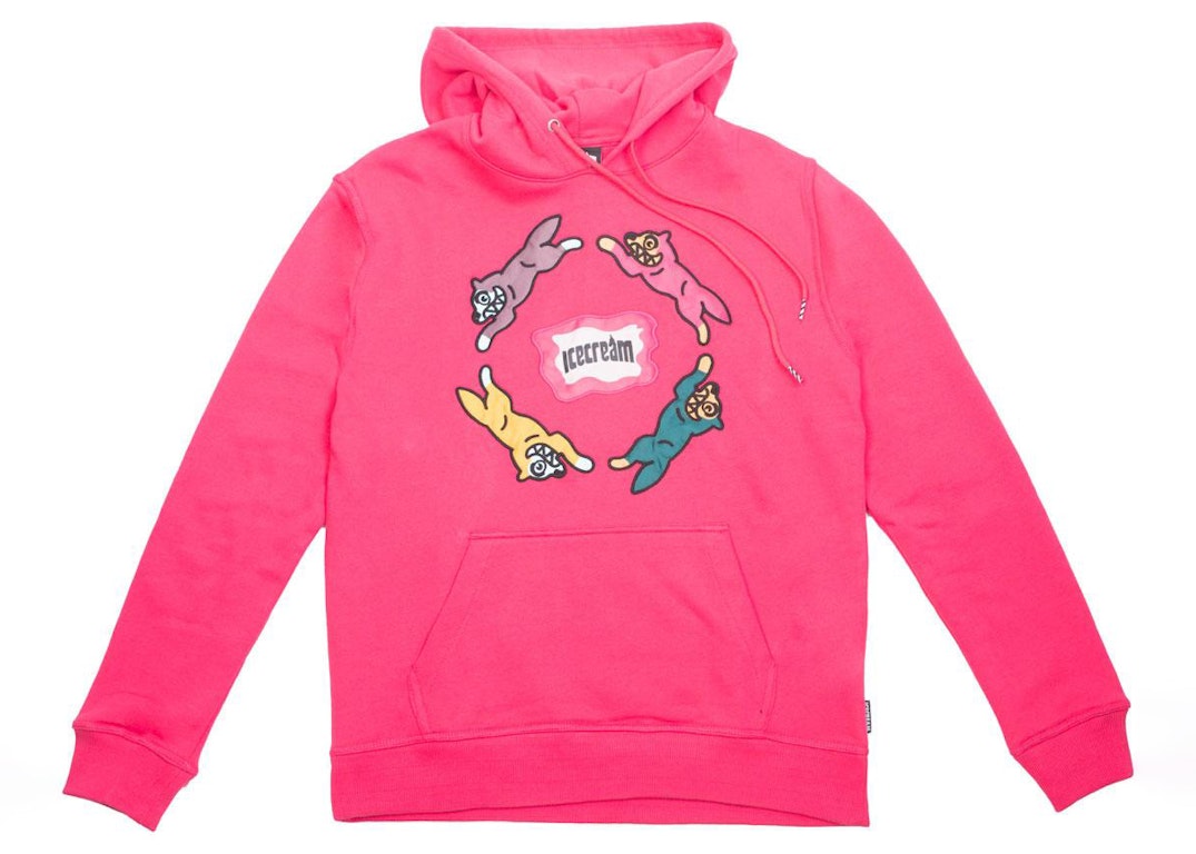 Pre-owned Ice Cream Chase Hoodie Pink/raspberry