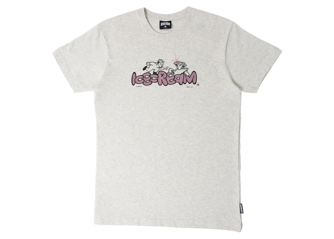 Pre-owned Ice Cream Chase Tee White/heather Grey