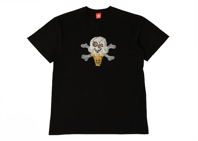 Pre-owned Ice Cream Men's Cherry Face Tee Shirt In Black