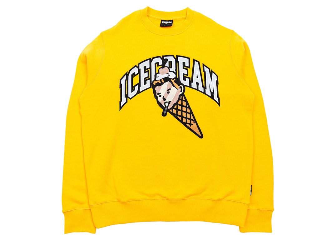 Pre-owned Ice Cream Cherry On Top Crew Sweater Yellow/solar