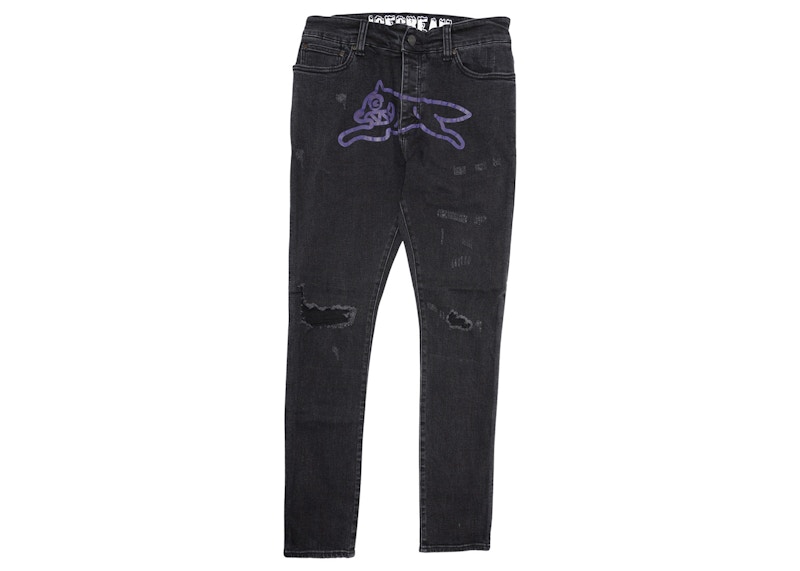 Amiri snake best sale jeans black