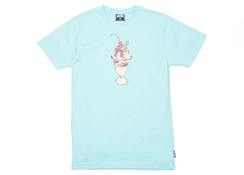 Pre-owned Ice Cream Men's Concrete Tee Shirt In Blue/aruba