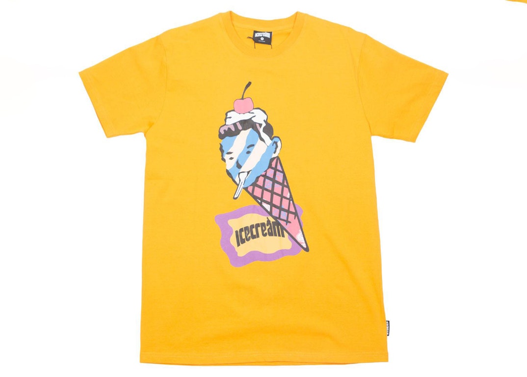 Pre-owned Ice Cream Conehead Tee Yellow
