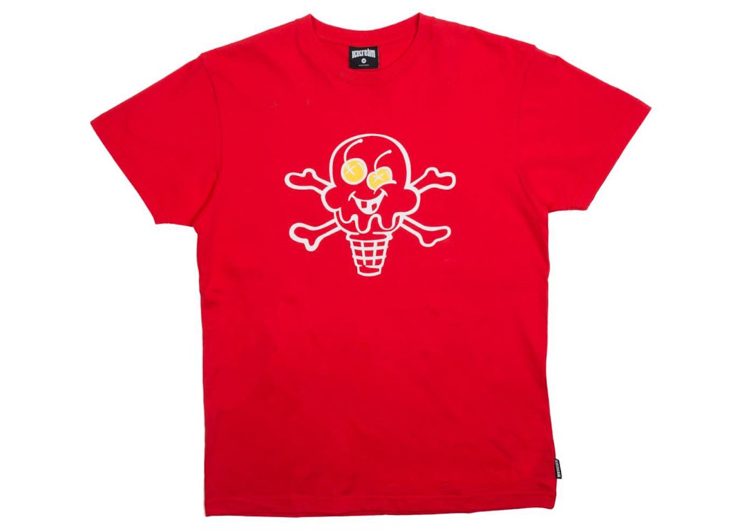 Pre-owned Ice Cream Cones And Bones Tee Red