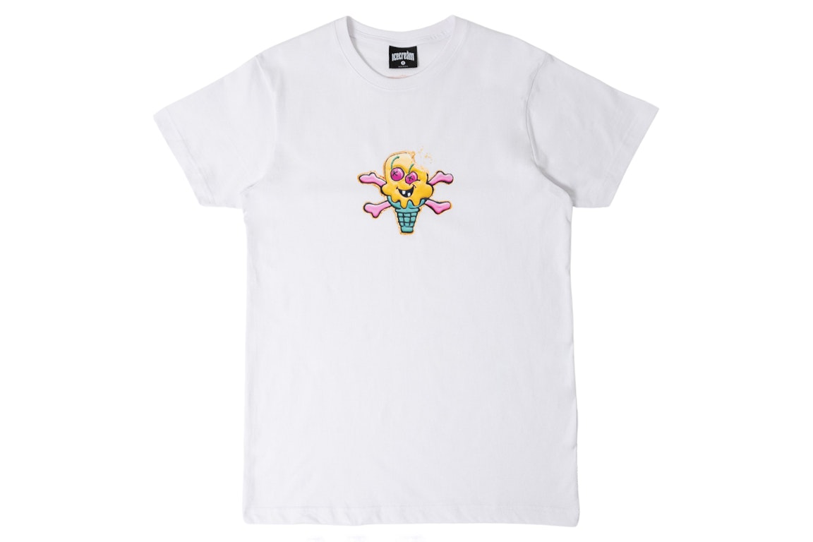 Pre-owned Ice Cream Cookie Tee White