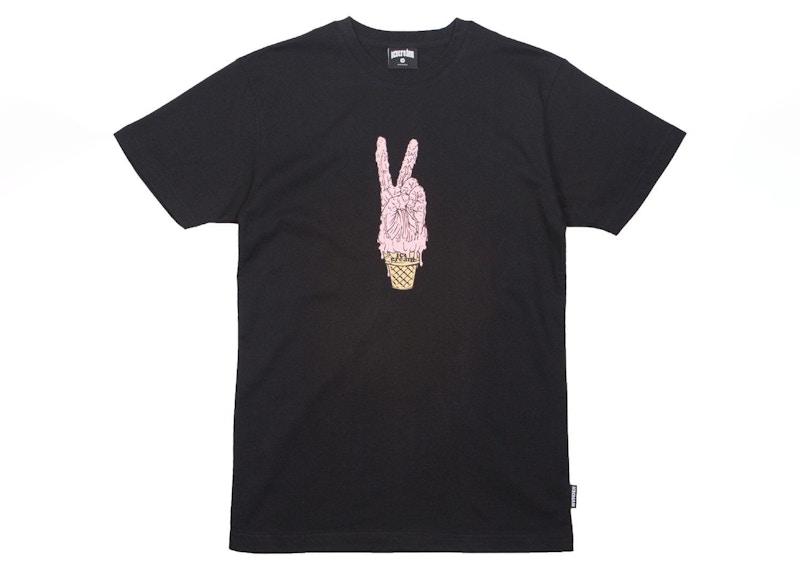 Pre-owned Ice Cream Men's Cup Tee Shirt In Black