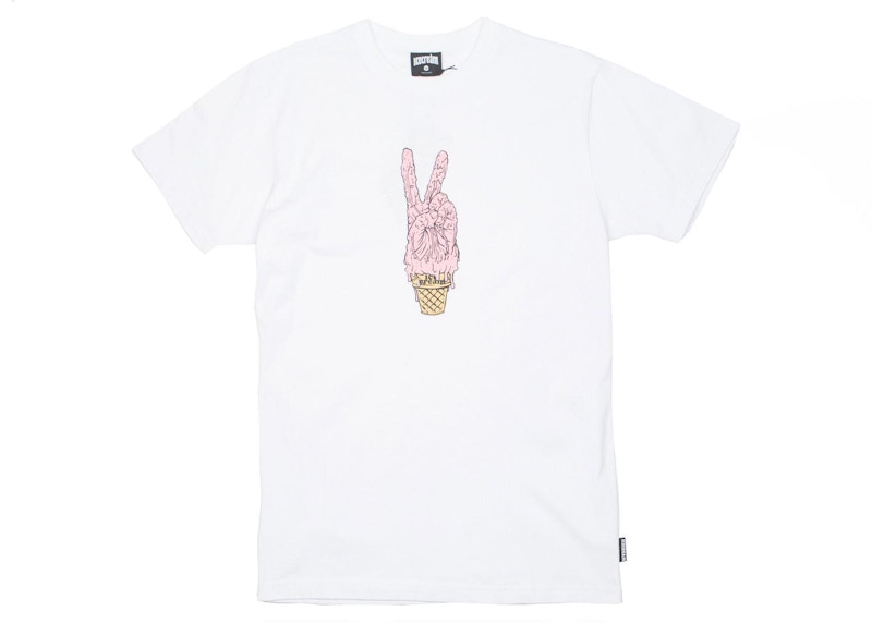 Pre-owned Ice Cream Men's Cup Tee Shirt In White