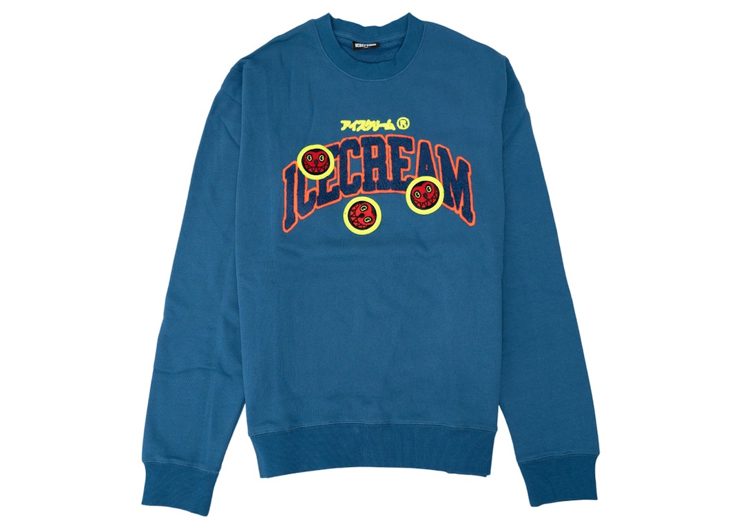 Pre-owned Ice Cream End Game Crew Sweater Blue/dark Blue