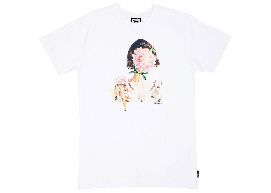 Pre-owned Ice Cream Face Tee White