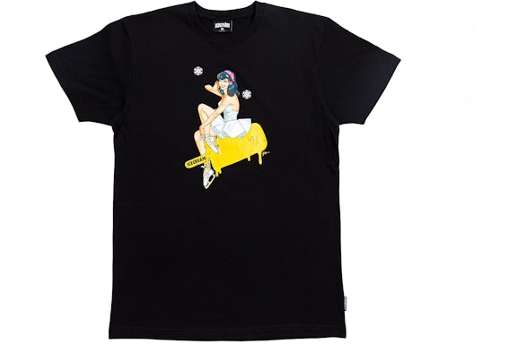 Ice Creme Figure Tee Schwarz