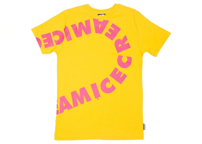 Pre-owned Ice Cream Men's  Flavors Tee Shirt In Yellow