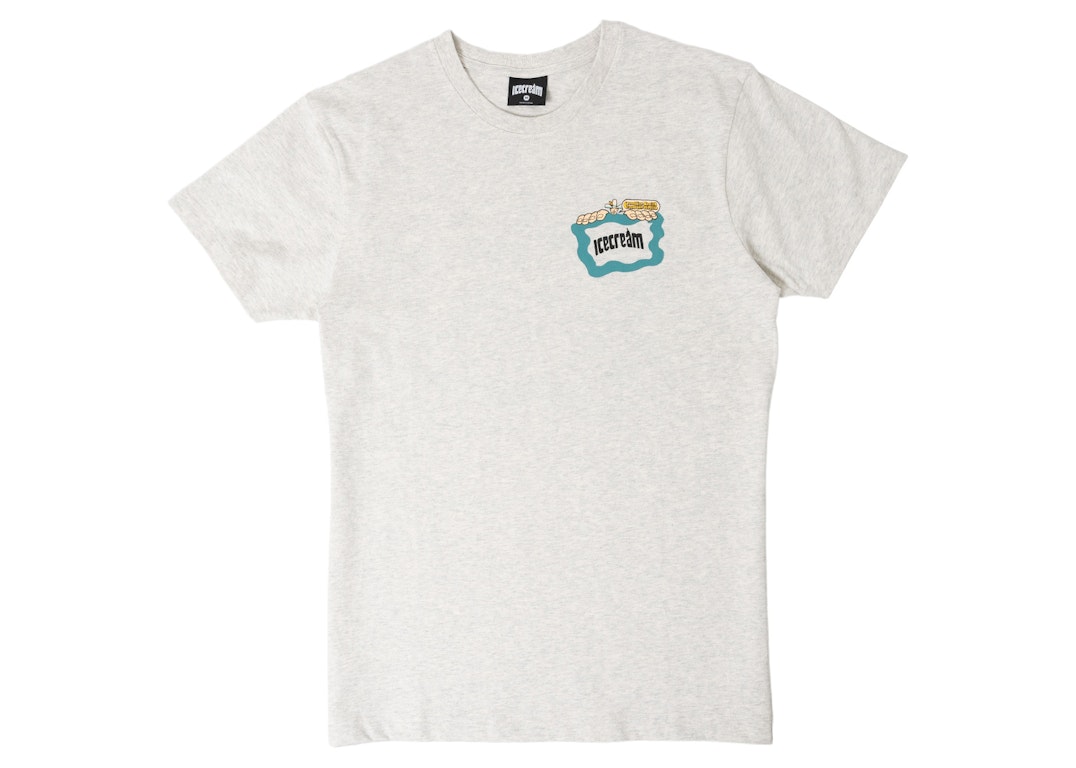Pre-owned Ice Cream Health And Wealth Tee Light Heather Grey