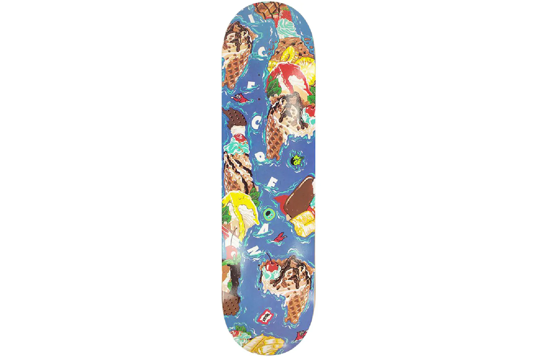 Ice Cream Island Skateboard Deck Blue SS22 GB ice-cream-island-skateboard-deck-blue-ss22-gb