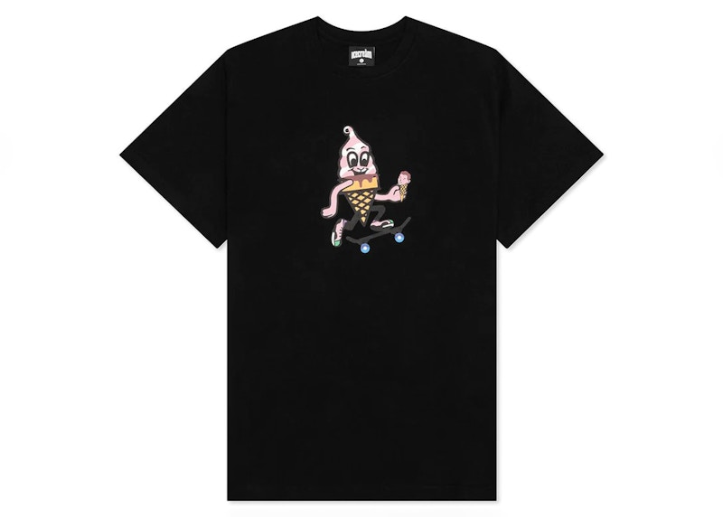 Pre-owned Ice Cream Men's Kick Push Tee Shirt In Black