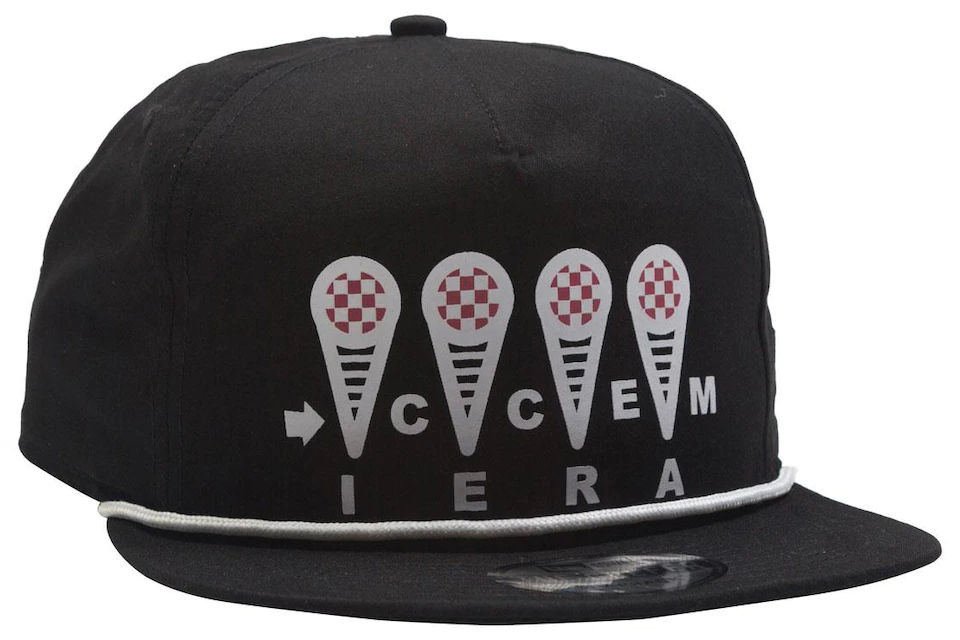 Ice Cream Logo Cap Black