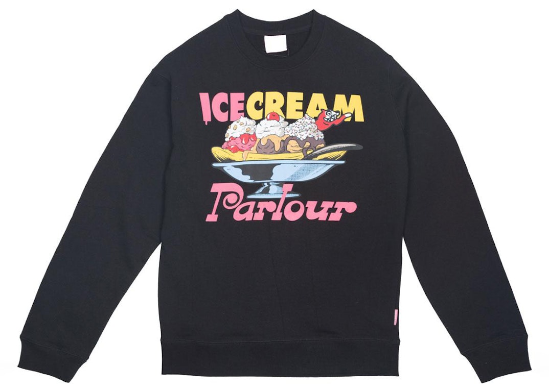 Pre-owned Ice Cream Moon Crew Sweater Black