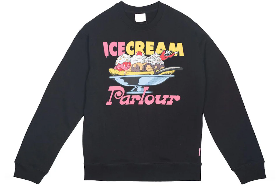 Ice Cream Moon Crew Sweater Black