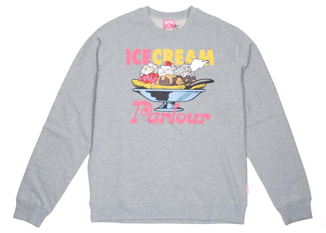 Pre-owned Ice Cream Moon Crew Sweater Gray