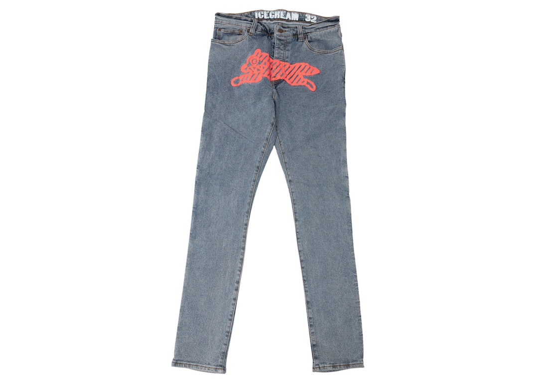 Pre-owned Ice Cream Neon Cherry Jeans Blue/light Wash