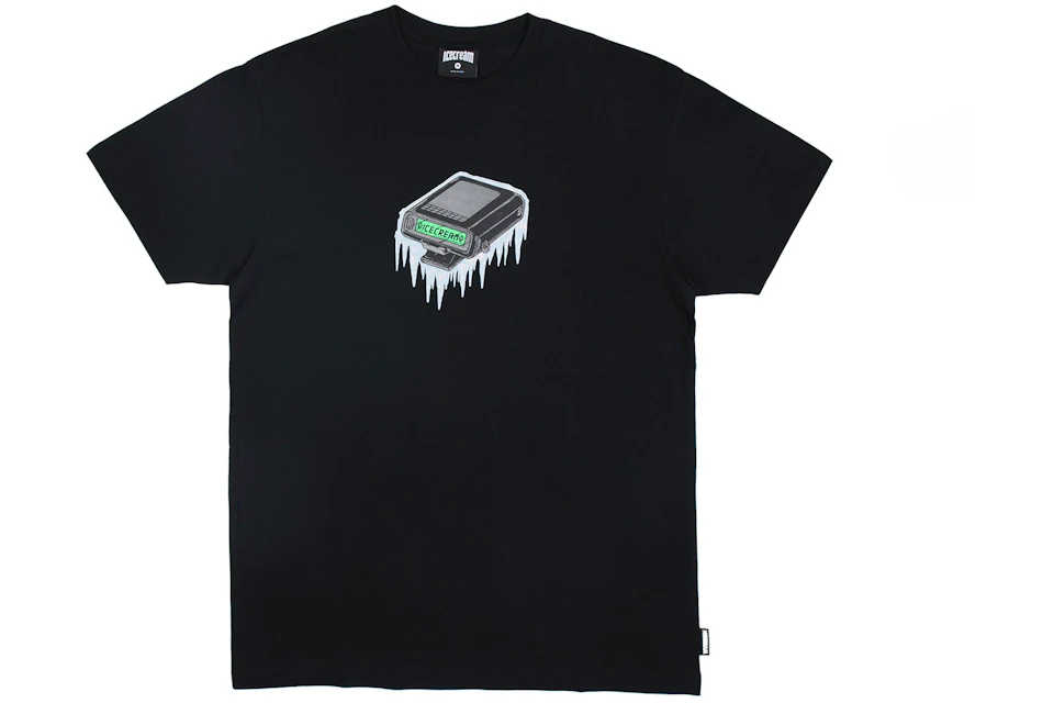 Ice Cream Pager Tee Black