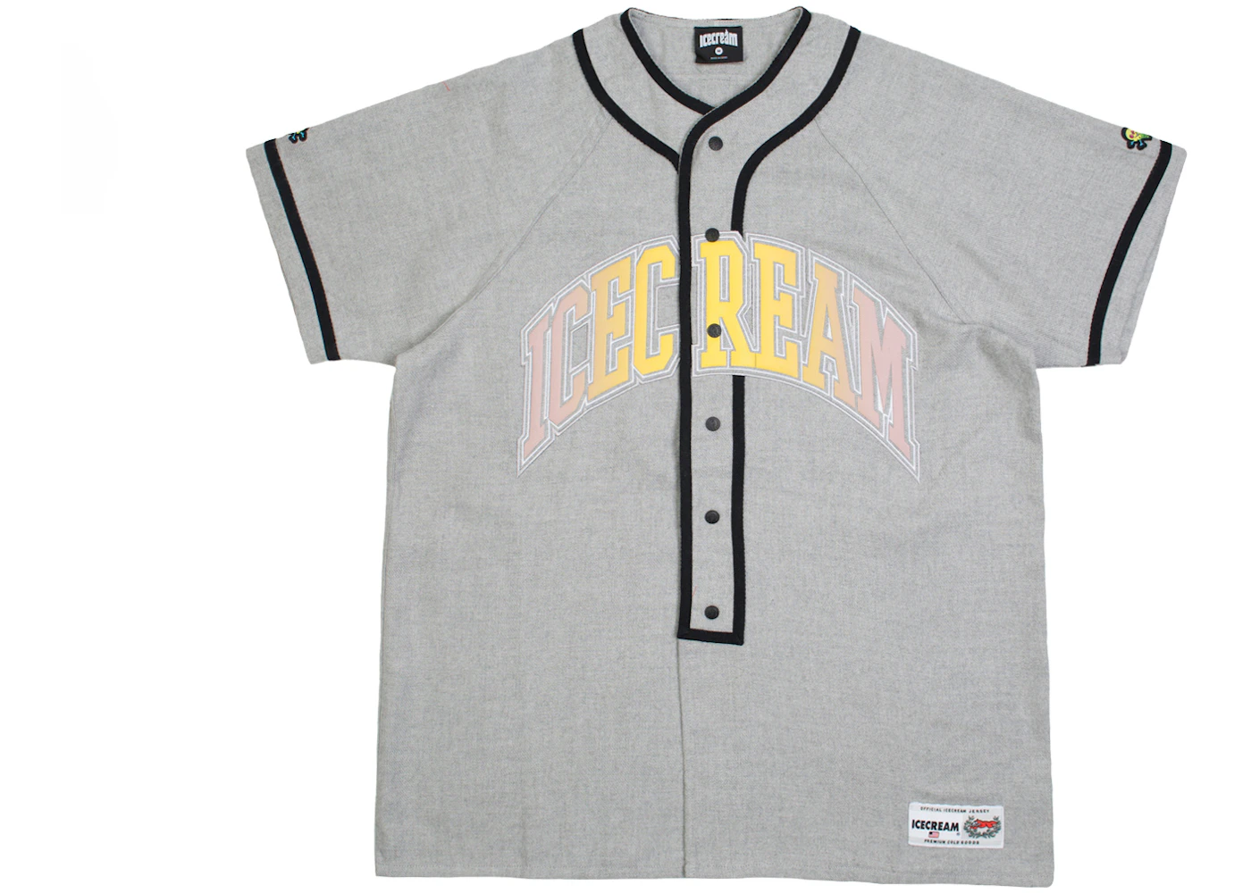 Ice Cream Play Ball Knit Jersey Tee Gray