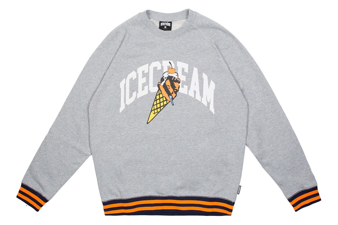 Pre-owned Ice Cream Snowbird Crew Sweater Gray
