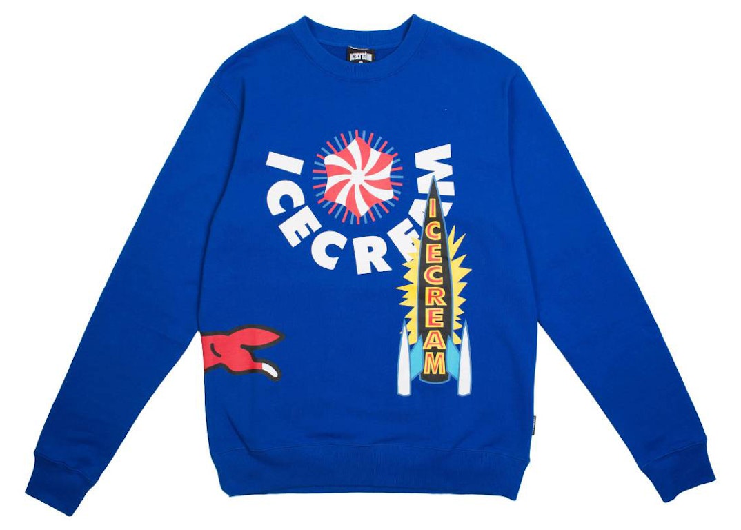 Pre-owned Ice Cream Stacker Crew Sweater Blue