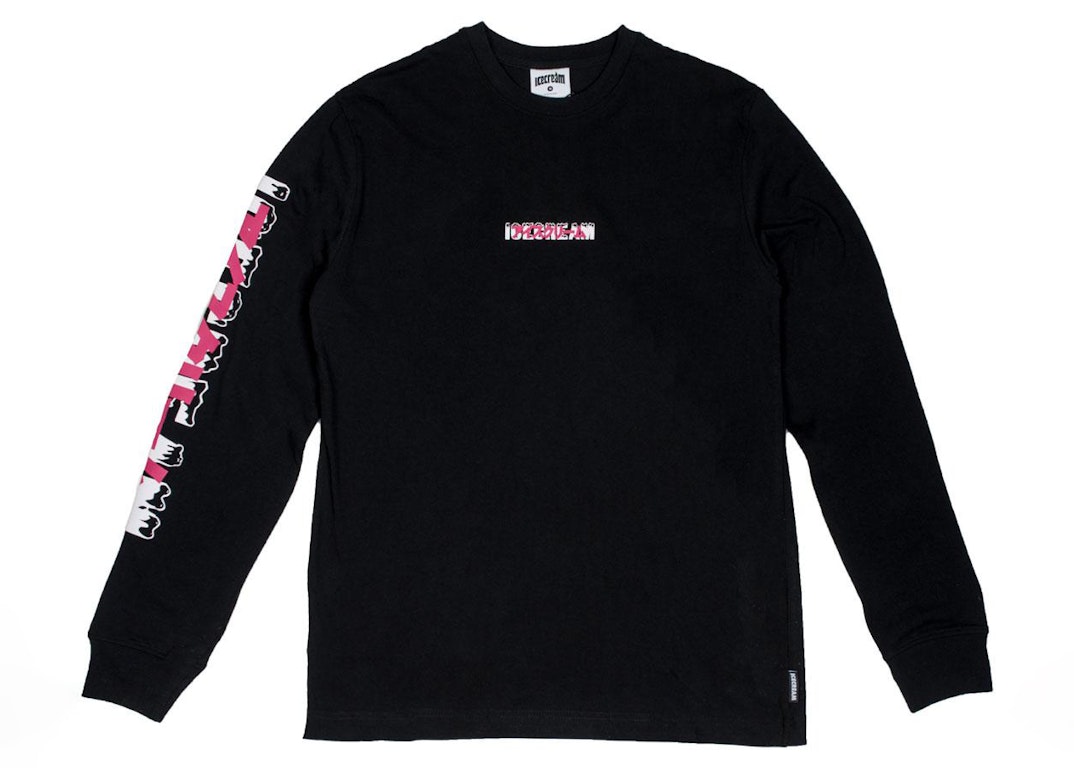 Pre-owned Ice Cream Transition Long Sleeve Tee Black