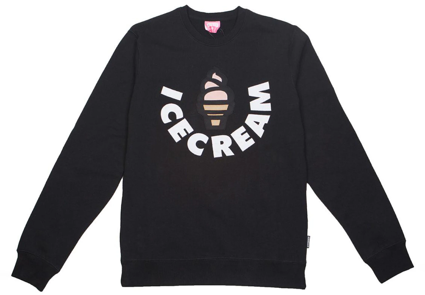 Ice Cream Vanilla Crew Sweater Black Men's - SS22 - US