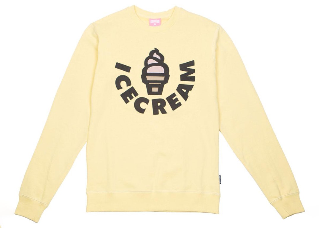Pre-owned Ice Cream Vanilla Crew Sweater Yellow